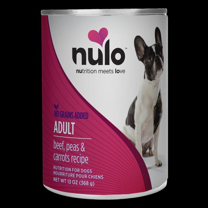 NULO- FreeStyle Chien conserve sans grains 12.5oz, ingrédients: Boeuf &amp; pois
