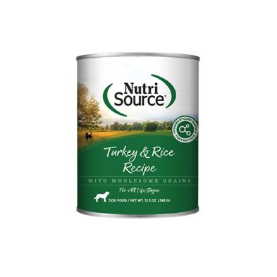 NutriSource - Conserve, Dinde &amp; Riz, 12.3oz