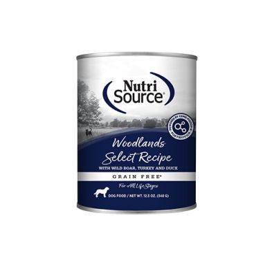 NutriSource - Conserve, Woodlands Select, sans grains, 12.3oz