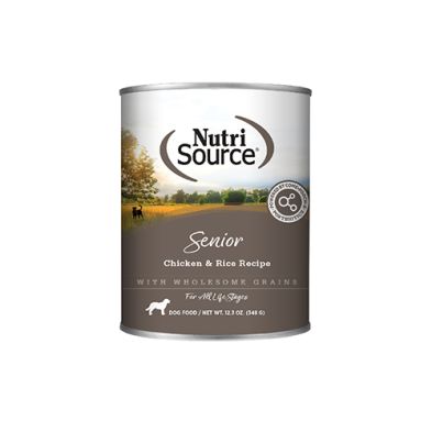 NutriSource - Conserve, Sénior, Poulet &amp; Riz, avec grains entiers, 12.3oz