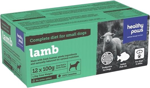 Healthy Paws-Lamb for Small Dogs Complete 12x100g