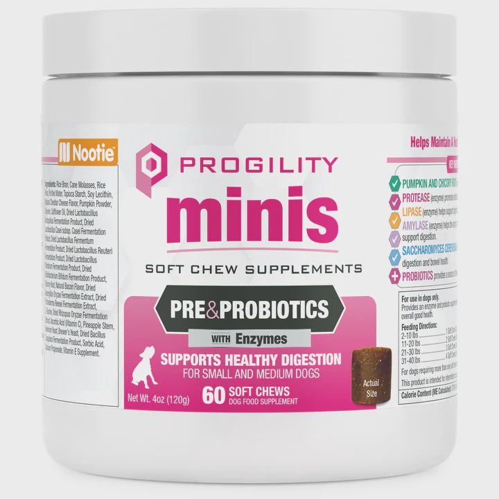 Progility – Suppléments Pré &amp; probiotique avec enzymes