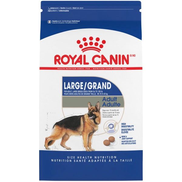 Royal Canin- Adulte de grande race, format: 30lbs