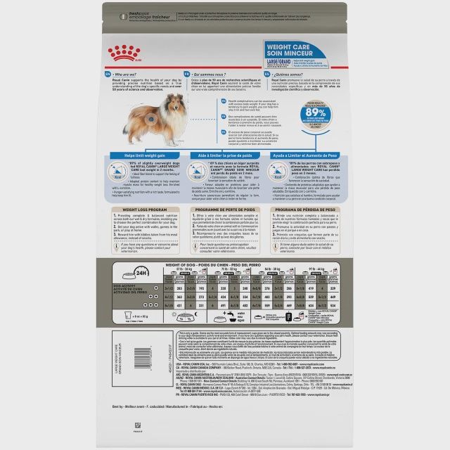 Royal Canin- Soins minceur pour grande race 30lbs