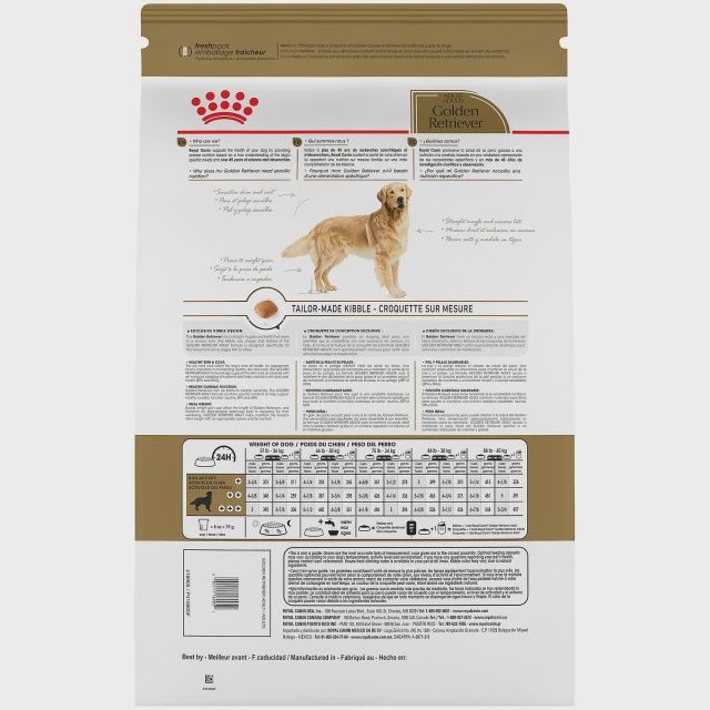 Royal Canin- Recette pour Golden Retriever adulte 30lbs