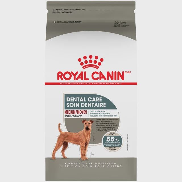 Royal Canin- Soin dentaire, pour race moyenne 28lbs