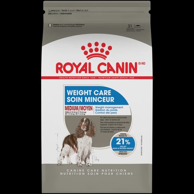 Royal Canin- Soins minceur pour race moyenne 30lbs