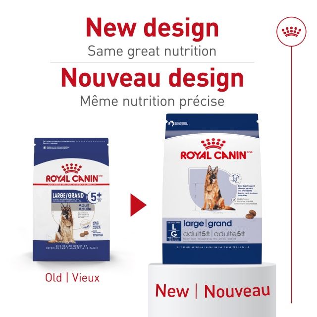 Royal Canin- Recette grande race 5 et + 30lbs