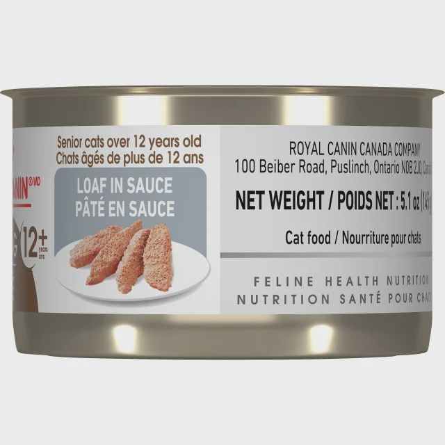 Royal Canin- Chat âgé 12+ pâté en sauce 5.1oz