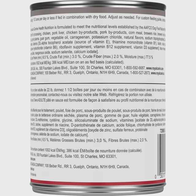 Royal Canin- chien adulte pâté en sauce 385gr