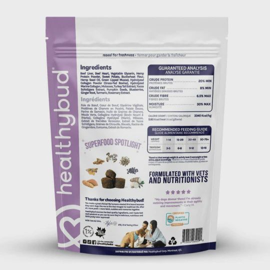 HealthyBud - Functional Dog Treat &quot;Boost&quot; 4.6oz