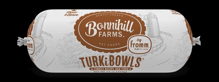 Fromm -Bonnihill Farms- Frozen cooked turkey recipe for dogs