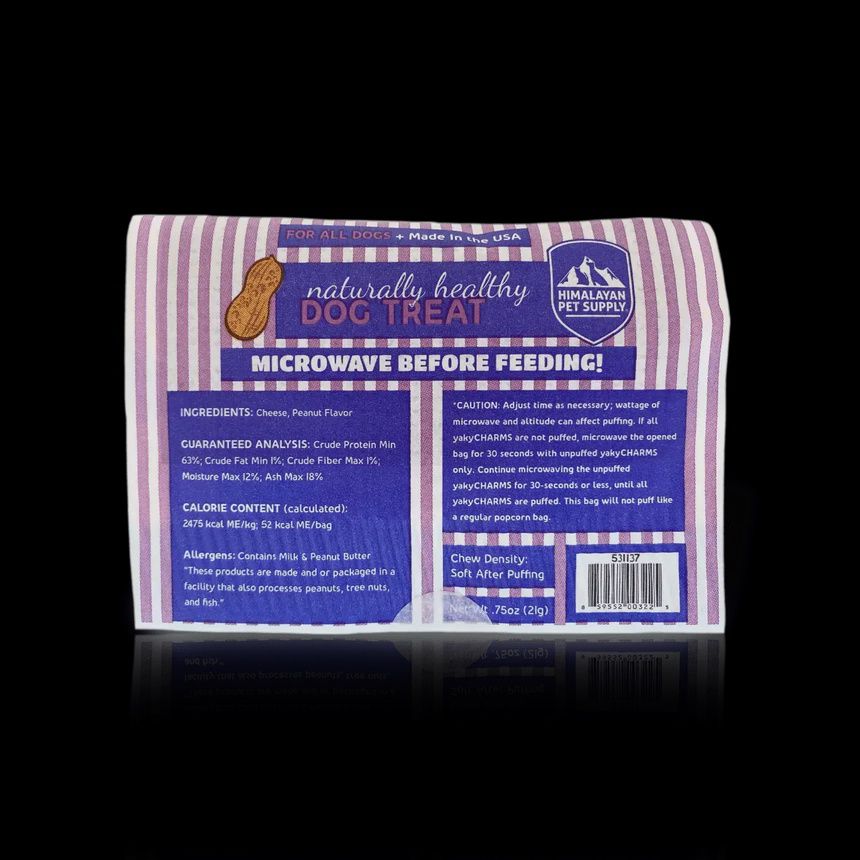 Himalayan Pet Supply - yakyCHARMS &quot;popcorn&quot; treat for dogs unit