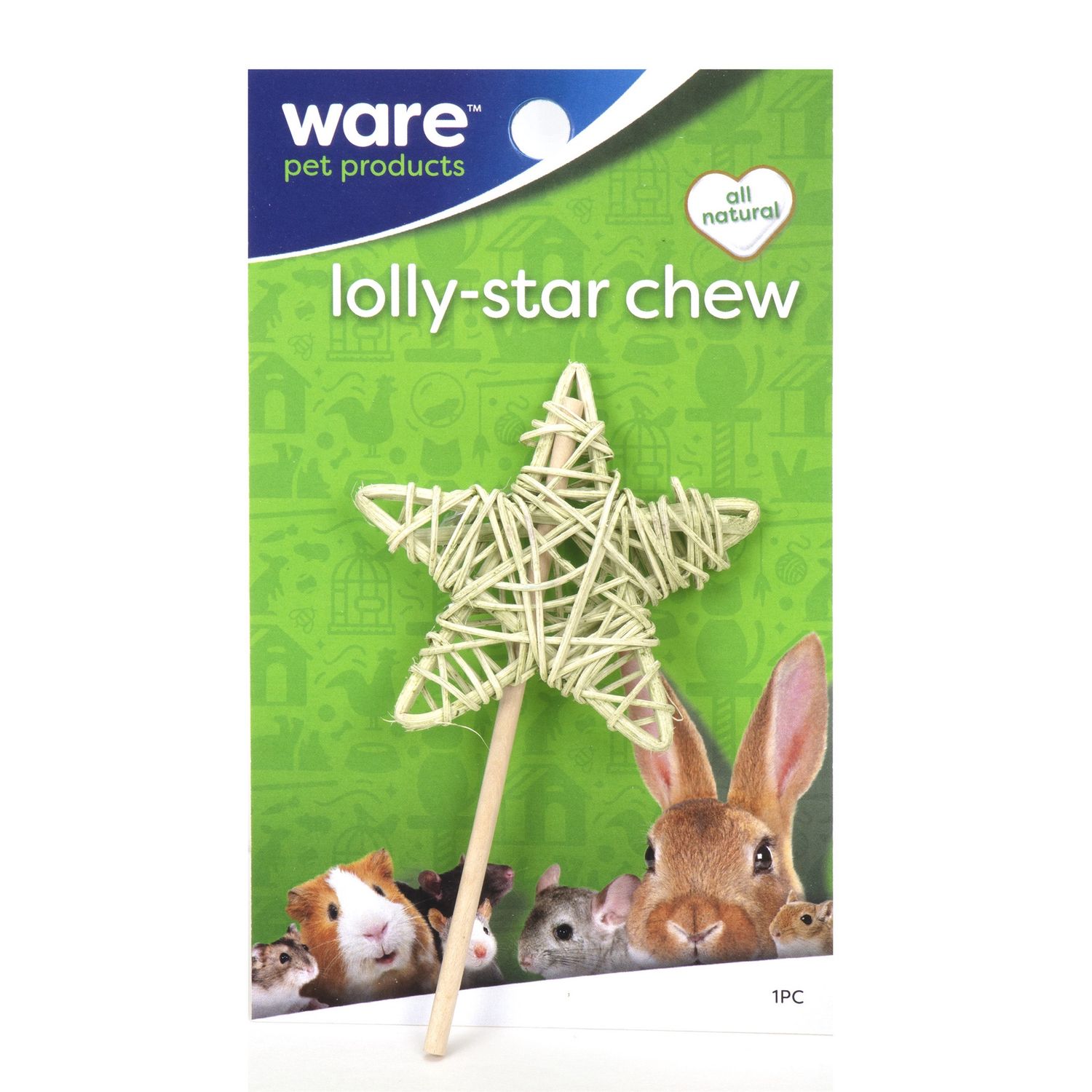Ware - Lolly-star chew - jouets pour rongeurs