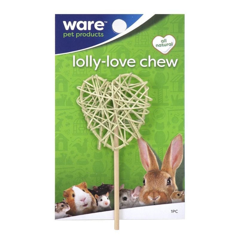 Ware - jouet en forme de coeur pour rongeurs