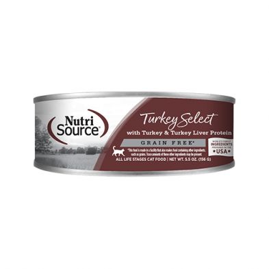 Nutrisource - Conserve, Dinde &amp; Foie de dinde, Sans Grains, 5.5oz