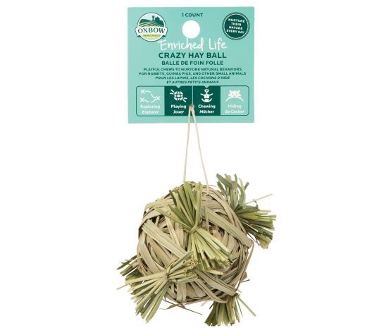 Oxbow Enriched Life - Gâterie à Mâcher Pour Rongeur, Balle De Foin Folle