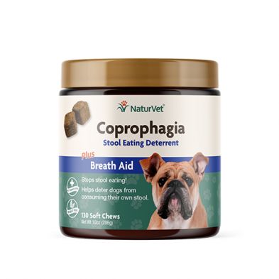 NaturVet- Coprophagia, détérrent pour selle pour chien 130 morceaux