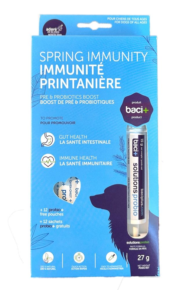 Baci +- Spring Immunity Boost Pre and Probiotics, Amimal: Chien