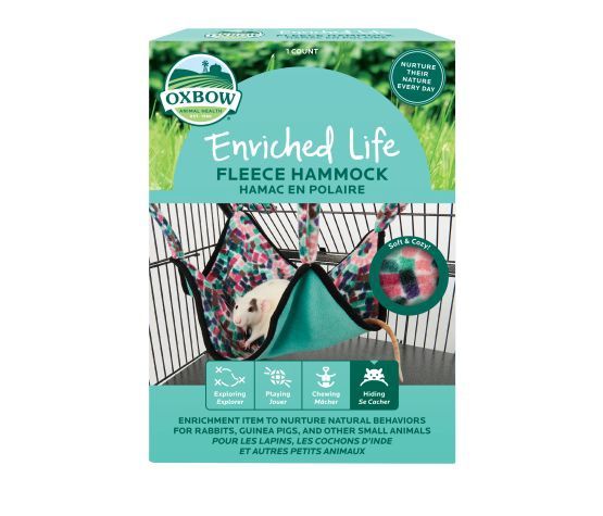 Oxbow Enriched Life - Cachette Pour Rongeur, Hamac En Tissu Polaire