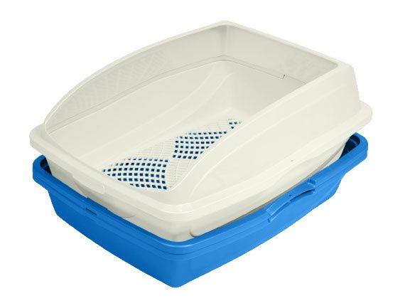 Vanness - Bac à litière avec rebord et tamis – Grand