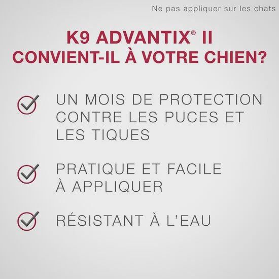 K9 Advantix II - Topical Flea and Tick Protection for Dogs