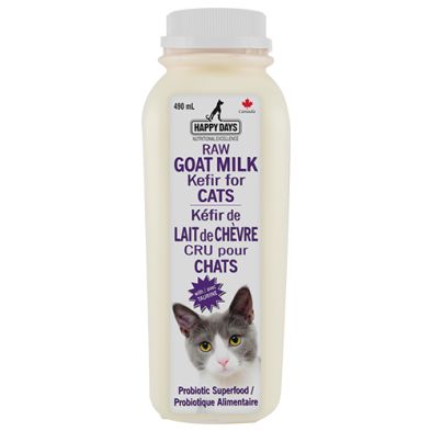 Happy Days - Raw Fermented Goat Milk for Cats, Frozen 490ml