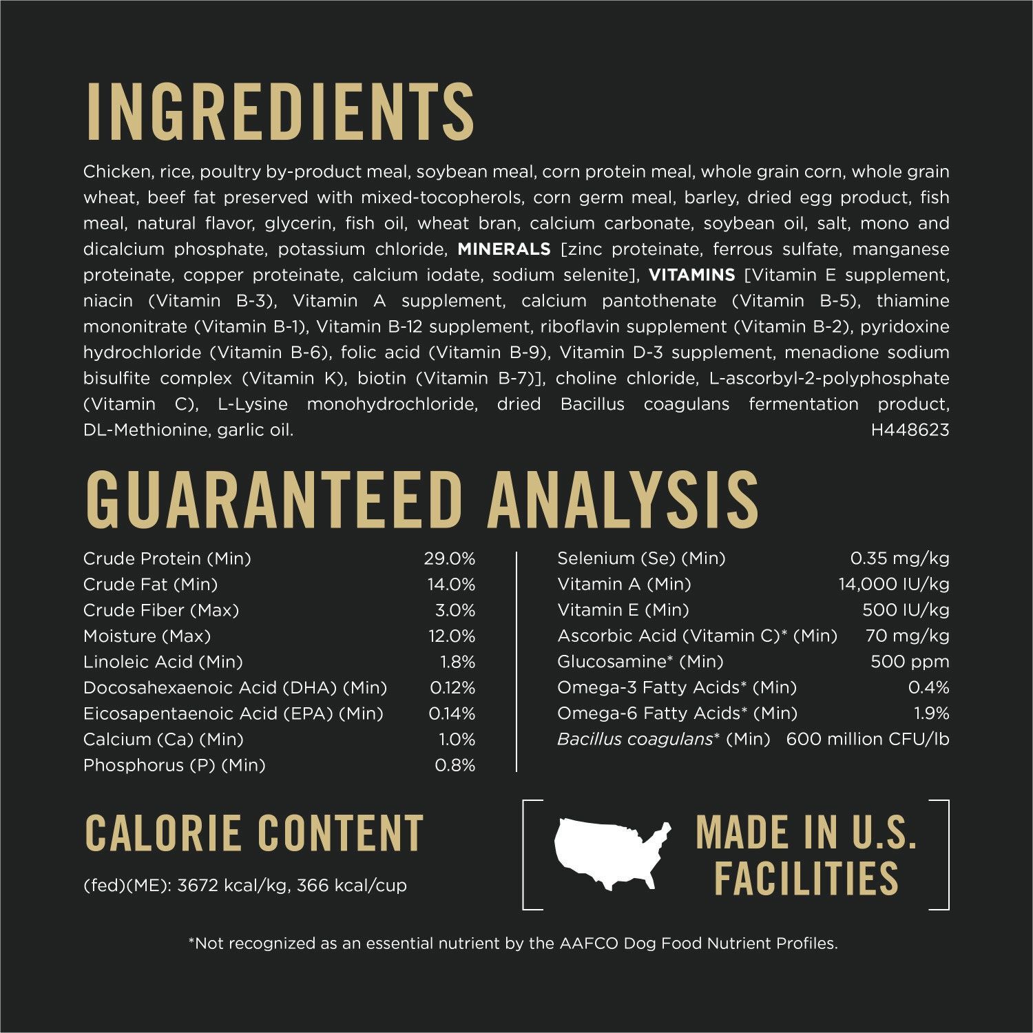 ProPlan - Adulte 7+, Complete Essentials, Poulet &amp; Riz, Bouchées à la viande