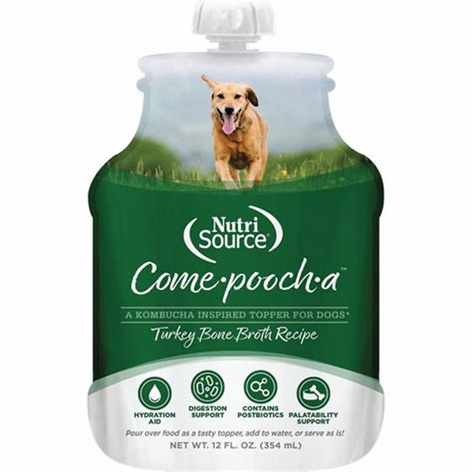 NutriSource - Bouillon d'os ''Come-pooch-a'' 354ml