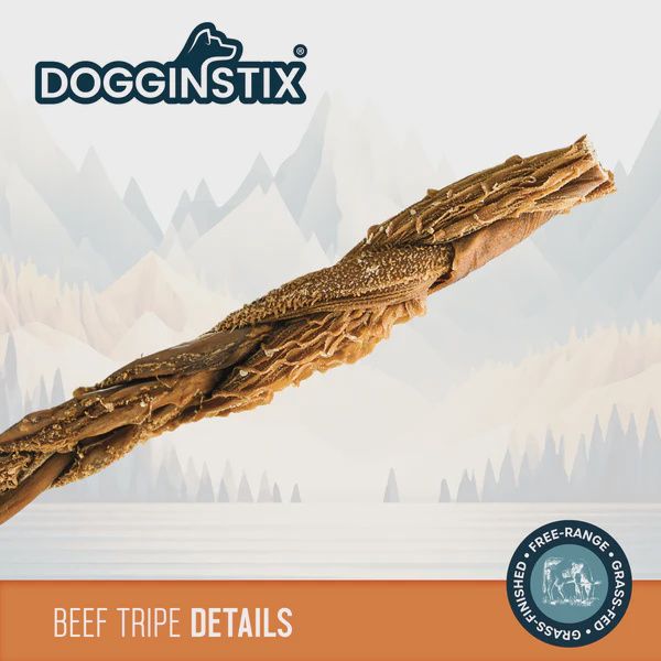 DOGGINSTIX - Braided Beef Tripe
