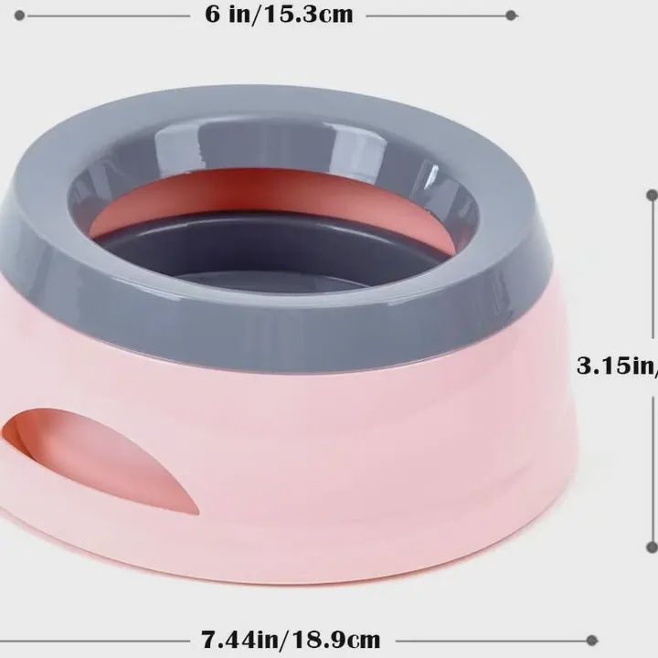 Threaded Pear-Bol d&#39;eau pour chien sans déversement Rose