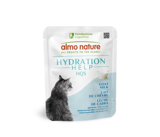 Almo Nature - HQS Hydration Help Cat - 50g Pouch, ingrédients: Lait de chèvre