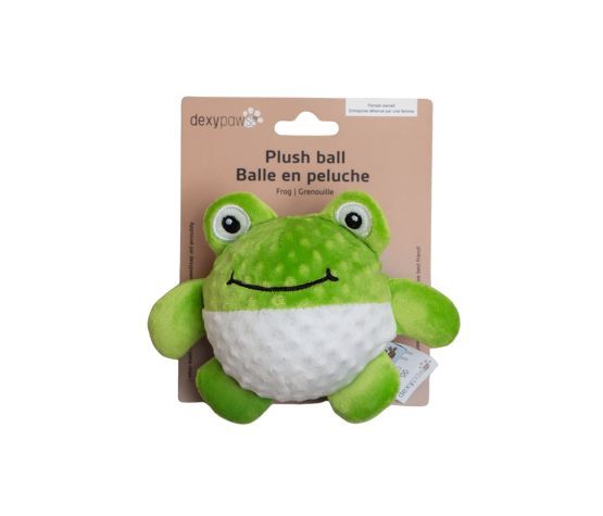 Dexypaws Plush Toy with Integrated Ball for Dogs
