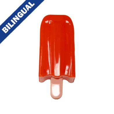 Goo Eez - Cooling toys shaped like 'popsicle', couleur: Rouge