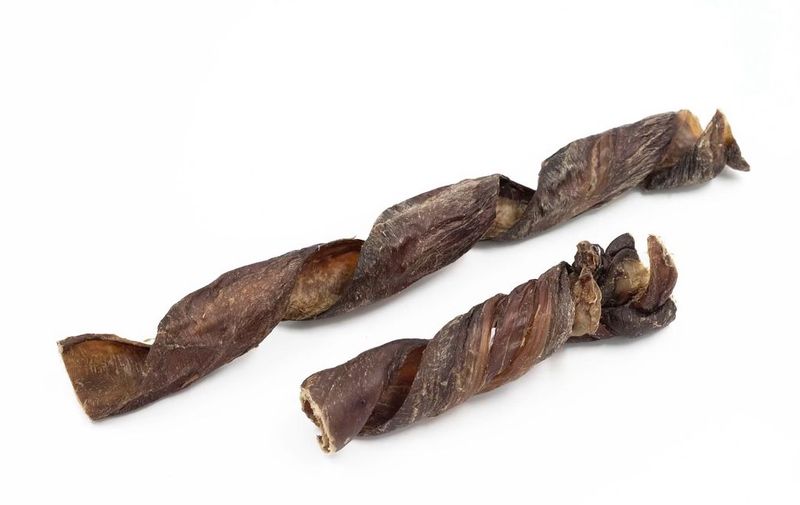 Vrac pour chien- Oesophage de boeuf en forme de spring