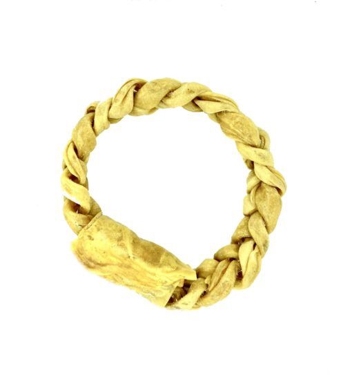 Natures Own - Anneau tressé de joue de buffle d'eau avec soupçon de menthe