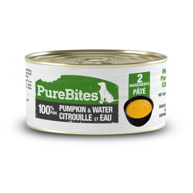 Pure Bites-Nourriture humide pour chiens  Patés 100 % pure citrouille 71gr