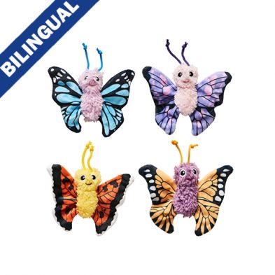 Spot- Pâpillion aime la planète 4 &#39;&#39; assortie