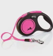 Flexi - Retractable Leash, Ribbon, Classic, Neon