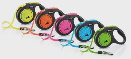 Flexi - Retractable Leash, Ribbon, Classic, Neon