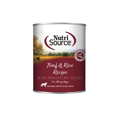 NutriSource - Conserve, Boeuf &amp; Riz avec grains entiers, 13oz