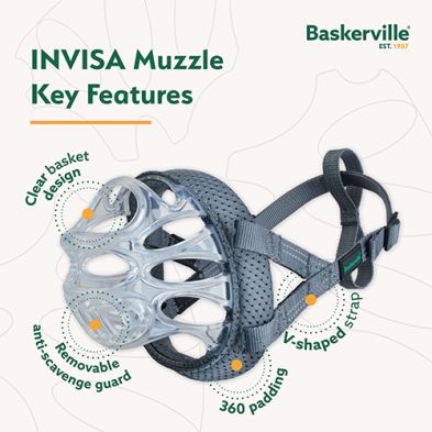 Company of Animals - Baskerville Basket Muzzle Invisa