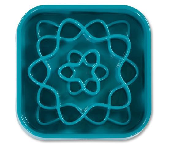 Messy Mutts -Bol ralentisseur carré pour chien
