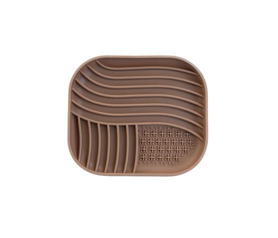 Dexypaws - Silicone Lick Mat ''Hide and Seek'' Square Affogato