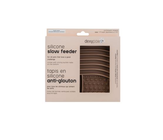 Dexypaws - Silicone Lick Mat ''Hide and Seek'' Square Affogato