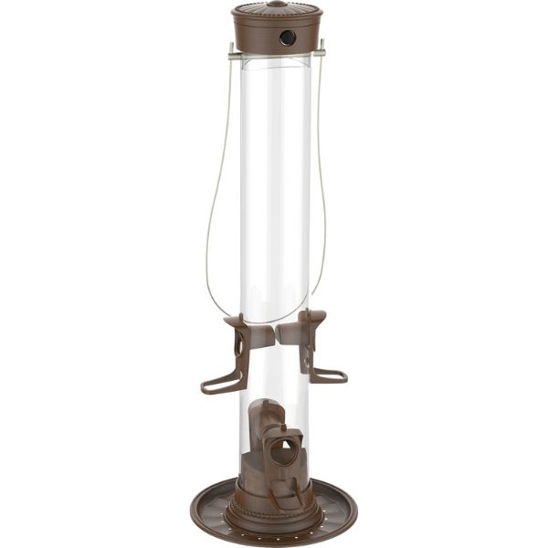 More Birds - Mangeoire Metal Tube Feeder, Chanteurs