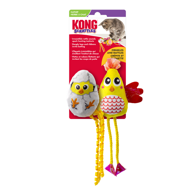 Kong - Scrattles poulet, jouet pour chat