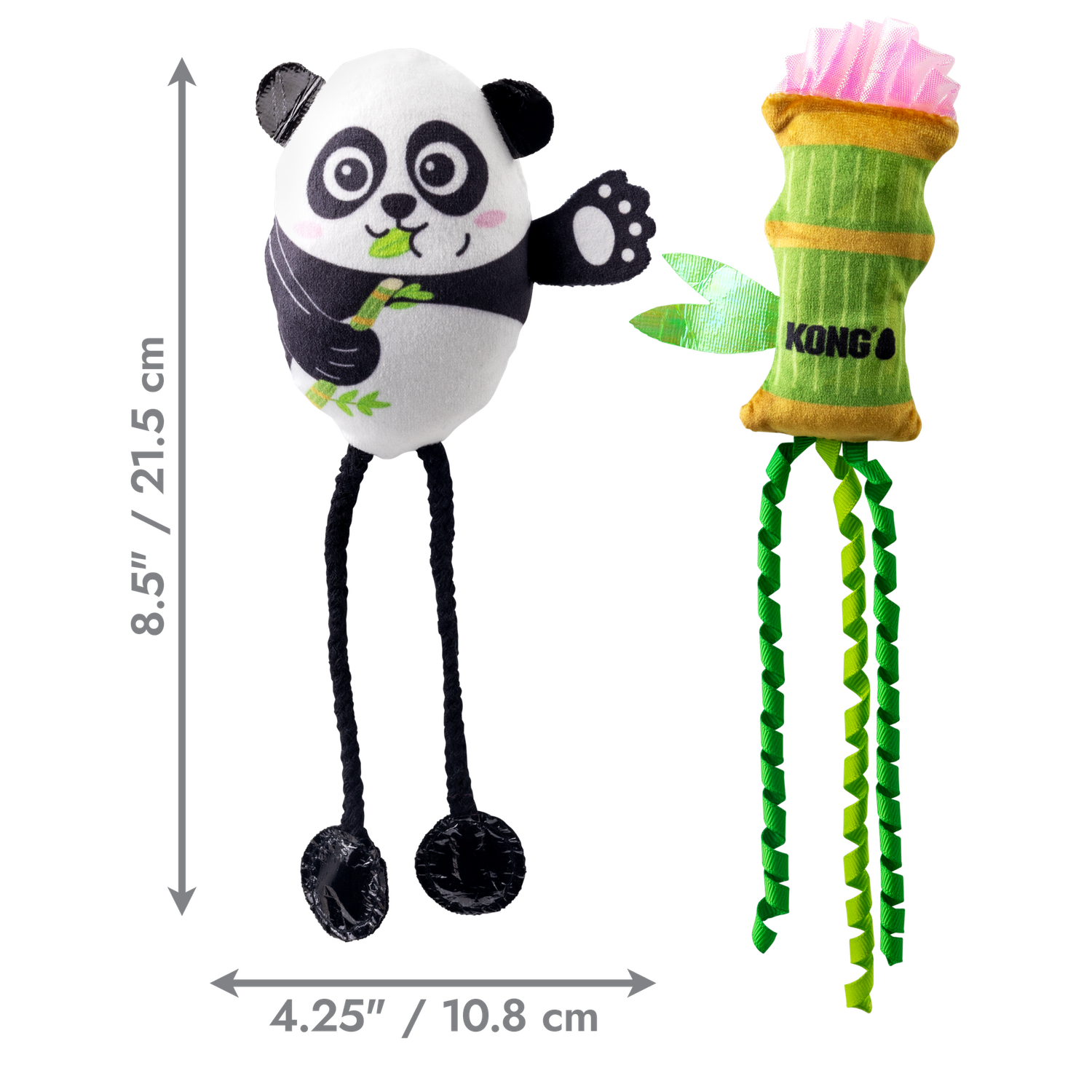 Kong - Scrattles panda, jouet pour chat