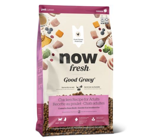 Now Fresh Good Gravy Sans Grains Pour Chat Poulet, format: 3lbs