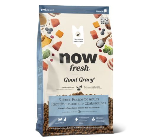 Petcurean Now Fresh Good Gravy Sans Grains Pour Chat Saumon, format: 3lbs